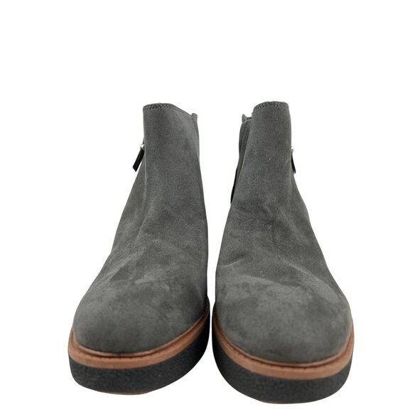 Dr. Scholl's Amber Women's Bootie Boot Wool Wedge Grey Zip Comfort size 9.5 NEW - Picture 3 of 10